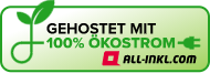Gehostet mit 100% Ökostrom bei ALL-INKL.COM
