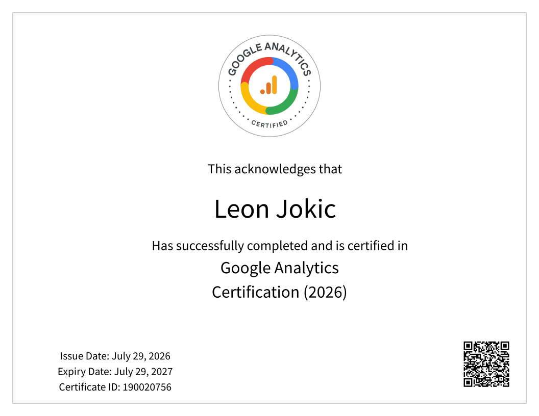 Google Analytics Certification – Google Skillshop