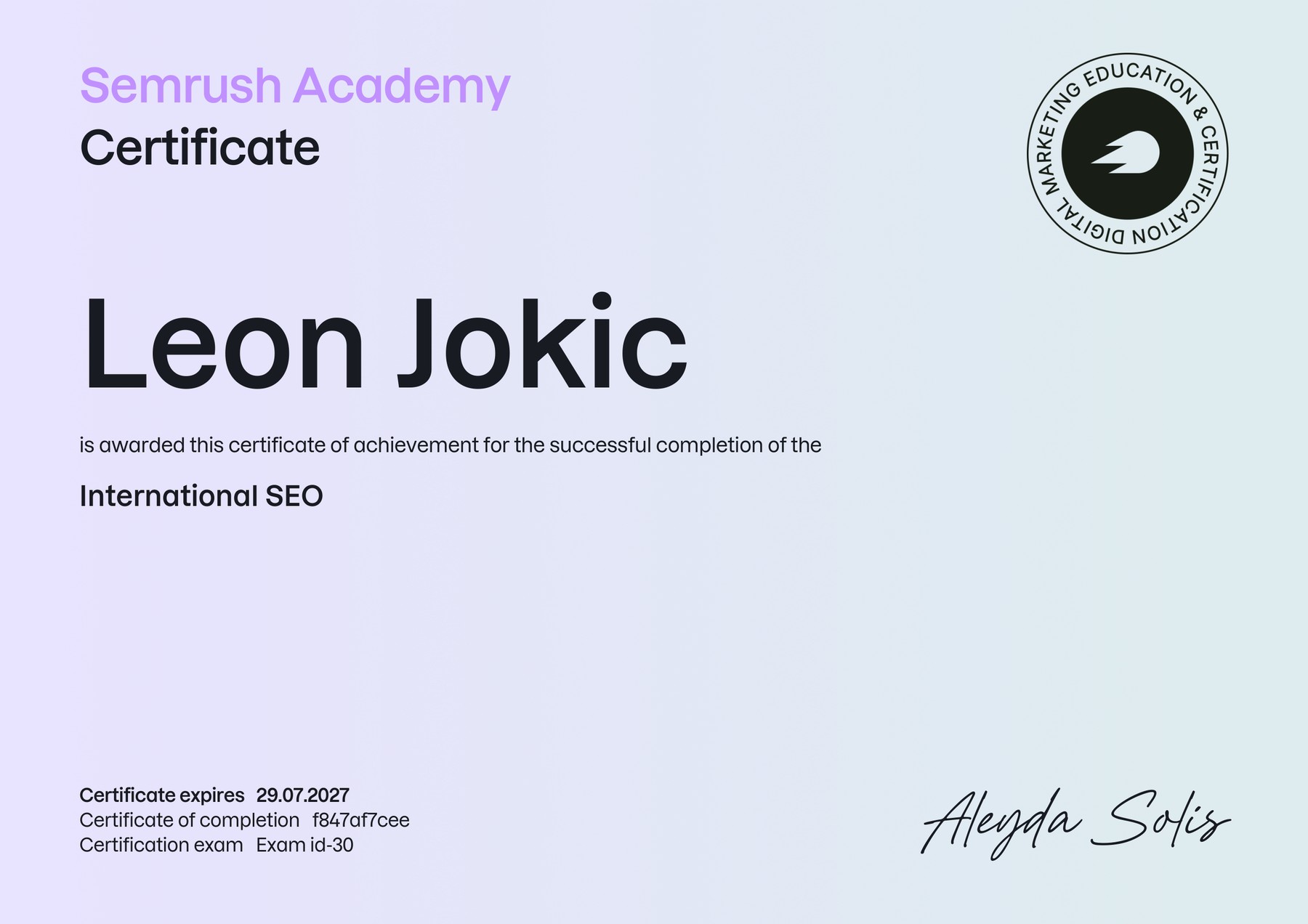 International SEO – Semrush Academy